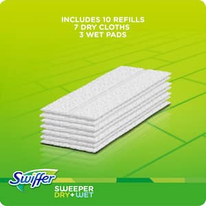 Sweeper 2-in-1 Dry and Wet Multi-Surface Mopping Starter Kit (1-Mop, 10-Refills)