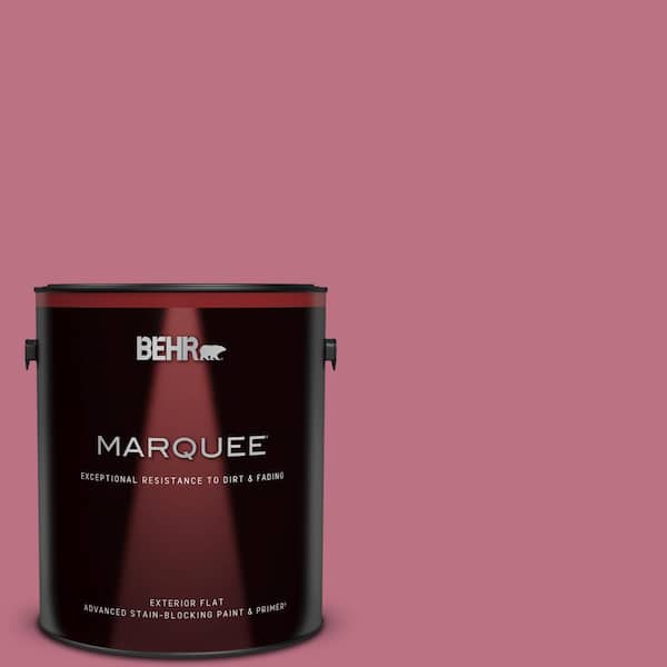 BEHR MARQUEE 1 gal. #MQ1-08 Smell the Roses Flat Exterior Paint & Primer