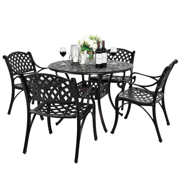 Aluminum bistro discount set home depot