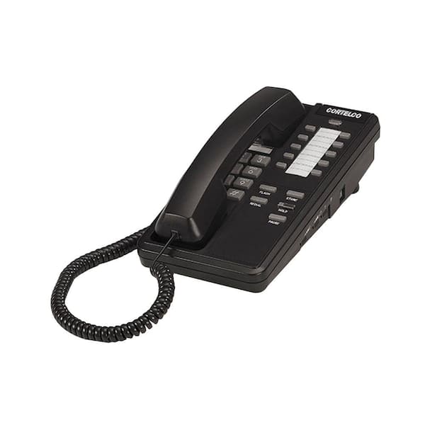 Cortelco Patriot II Corded Telephone with Memory - Black