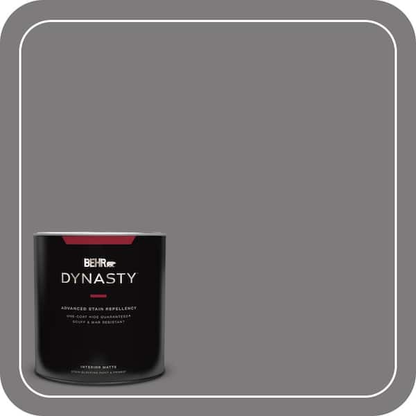 BEHR DYNASTY 1 qt. #BXC-58 Stormy Gray Matte Interior Stain-Blocking Paint and Primer