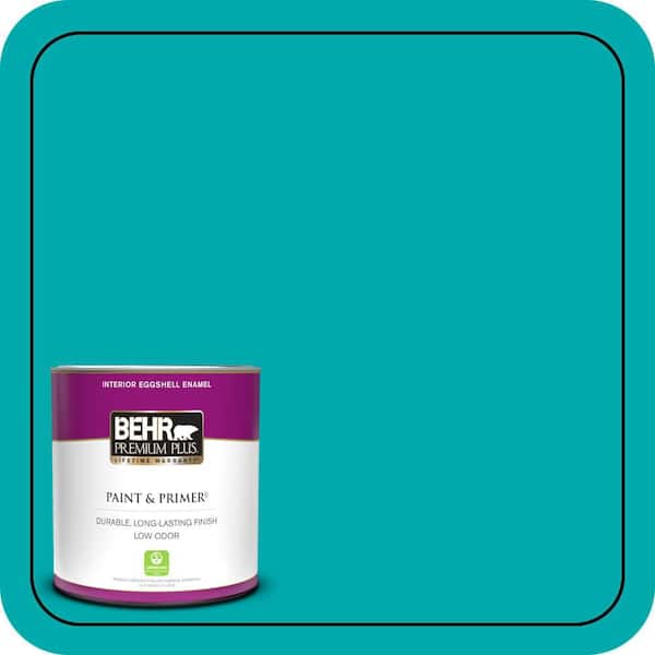 BEHR PREMIUM PLUS 1 qt. #P460-5 Fiji Eggshell Enamel Low Odor Interior Paint & Primer