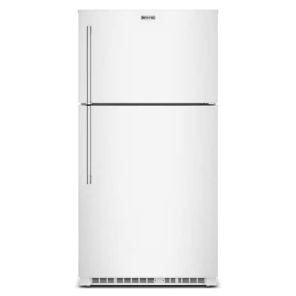 33 in. 21 cu. ft. Freestanding Wide Top Freezer Refrigerator in White with Garage Mode