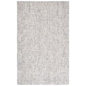 Abstract Gray/Ivory Doormat 2 ft. x 4 ft. Speckled Area Rug