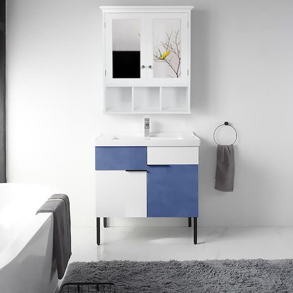 VEIKOUS Oversized Bathroom Medicine Cabinet Wall Mounted Storage