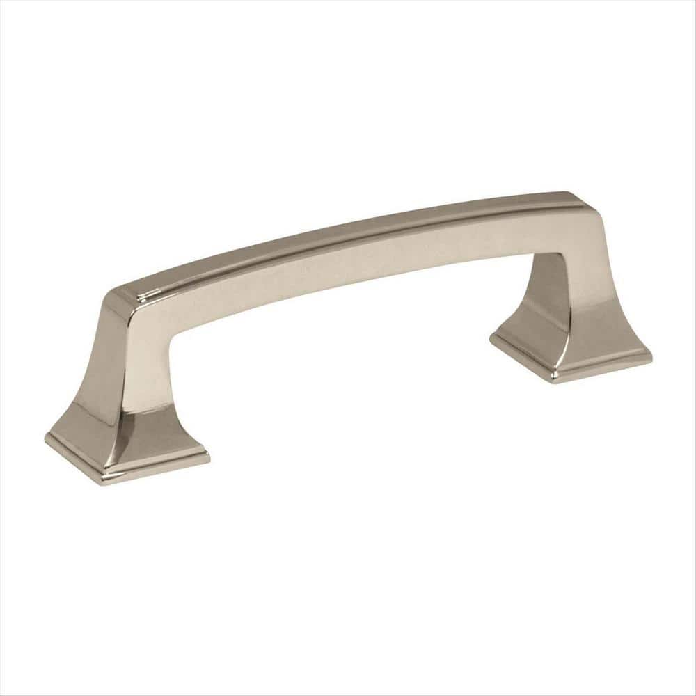 Mulholland 3 in. (76mm) Traditional Polished Nickel Arch Cabinet Pull