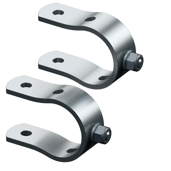 GHOST CONTROLS Universal Tube Bracket Kit for Automatic Gate Openers, Steel (2 Brackets)