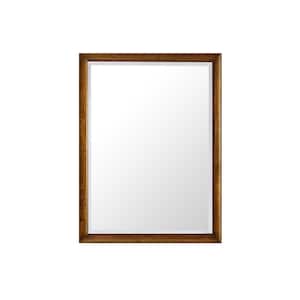 Glenbrooke 30.0 in. W x 40.0 in. H Rectangular Framed Wall Bathroom Vanity Mirror in Country Oak