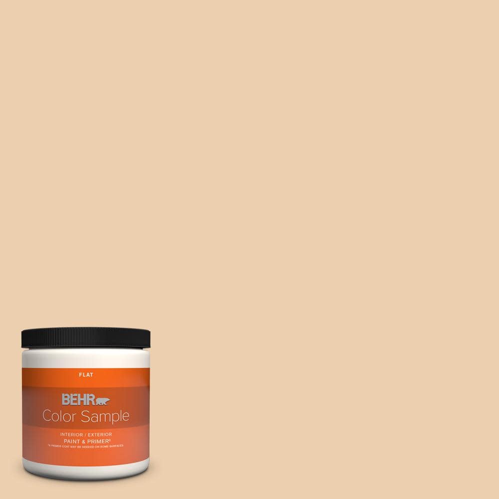 BEHR PREMIUM PLUS 8 oz. #S270-2 Chai Flat Interior/Exterior Paint & Primer  Color Sample B310016 - The Home Depot