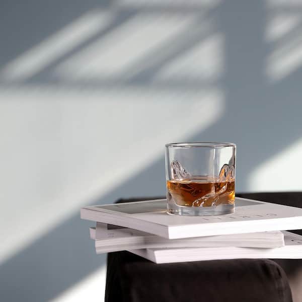LIITON Grand Canyon Whiskey Glass Set of 4: Heavy Whisky Tumbler Best –  SHANULKA Home Decor