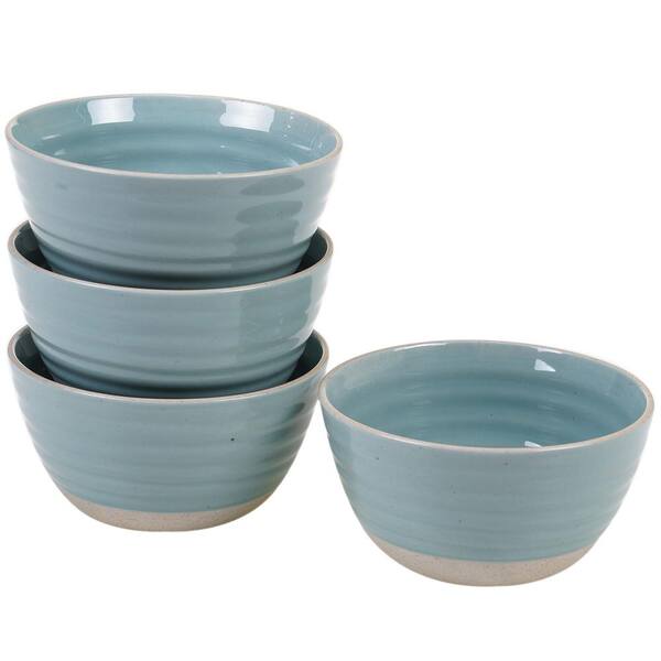 Certified International Artisan Teal Ice Cream Bowl (Set of 4)