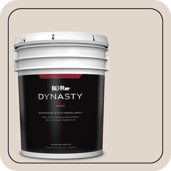 BEHR DYNASTY 5 gal. #MQ3-36 Translucent Silk One-Coat Hide Matte Interior Stain-Blocking Paint & Primer