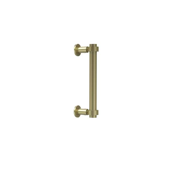 Contemporary 8 in. Back to Back Shower Door Pull in Satin Brass