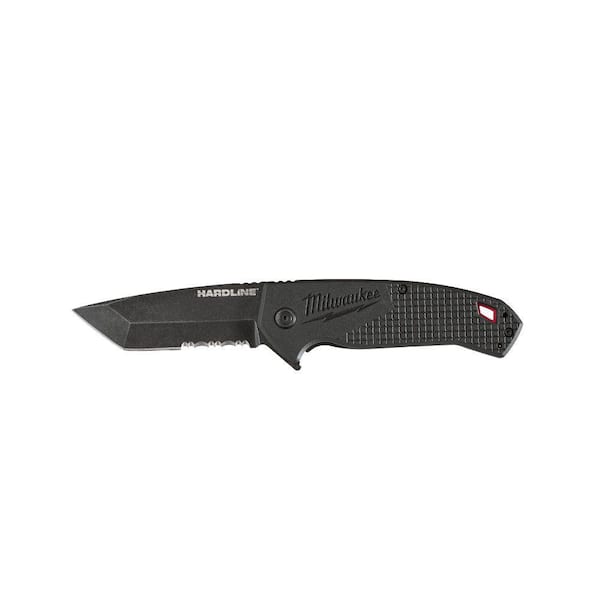 Milwaukee 3 in. Hardline D2 Steel Serrated Blade Pocket Folding Knife