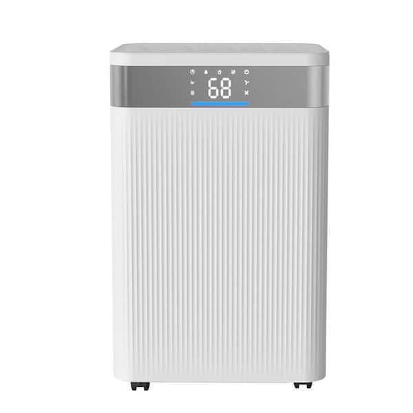35 pt. Dehumidifier, 2500 sq. ft. Bucketless Residential Dehumidifier in. White with Drain Hose, Adjustable Humidity