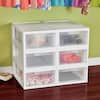 Sterilite 17.125 in. D x 24 in. W x 10.375 in. H 1-Compartment Plastic  Large Tall Modular Drawer 23758003 - The Home Depot