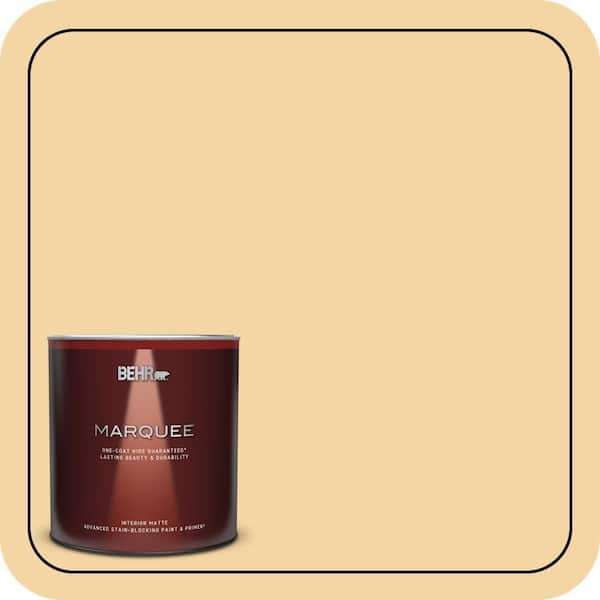 BEHR MARQUEE 1 qt. #340C-3 Pismo Dunes Matte Interior Paint & Primer