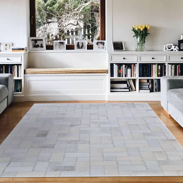 Prairie Alpine Ice Caps 8 ft. x 10 ft. Area Rug