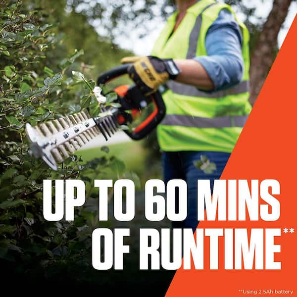 56V 28 in. X Series Double-Sided Reciprocating Cordless Battery Hedge Trimmer w/ 2.5Ah Battery and Rapid Charger