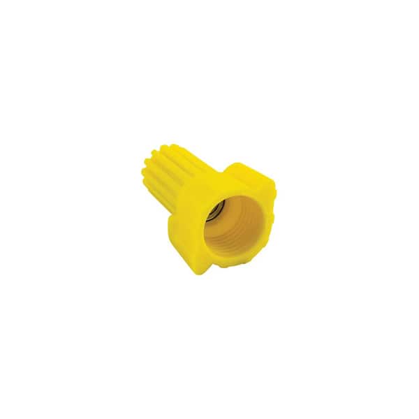 SCREW ON WINGED WIRE CONNECTOR 100 PCS YELLOW P11 CSA UL LISTED 18-10 AWG