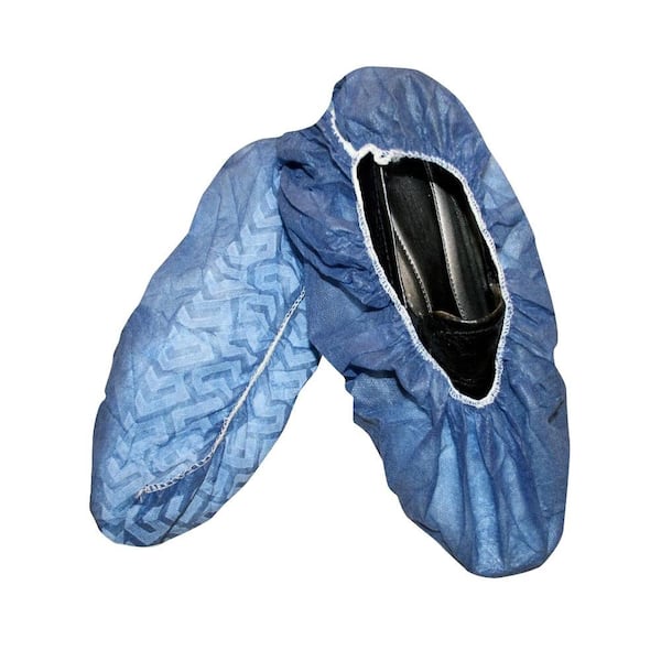 Blue shoe covers sales disposable anti skid