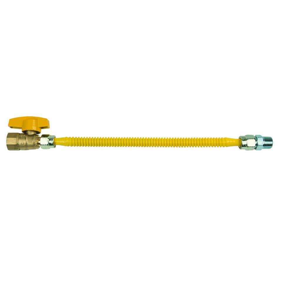 ProCoat 3/8 in. MIP x 1/2 in. FIP Gas Ball Valve x 12 in. Stainless Steel Gas Connector 3/8 in. O.D. (48,000 BTU) price history on PriceWatchPro