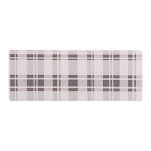 Plaid Gray 18 in. x 47 in. Anti-Fatigue Standing Mat