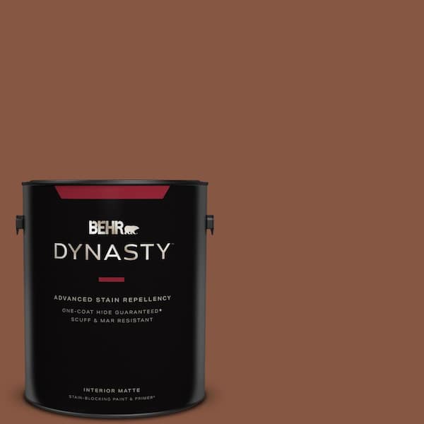 BEHR DYNASTY 1 gal. #S210-7 October Leaves Matte Interior Stain-Blocking Paint & Primer