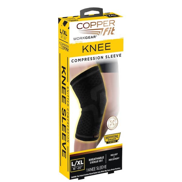 COPPER FIT Work Gear Large/X-Large Compression Knee Sleeve CFWGKNSLLXL -  The Home Depot