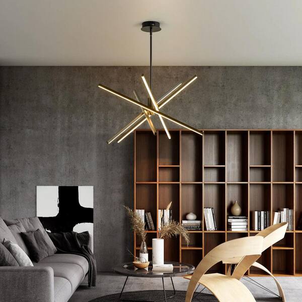 Rennnsan Leo Contemporary Black 5-Light Dimmable Integrated LED
