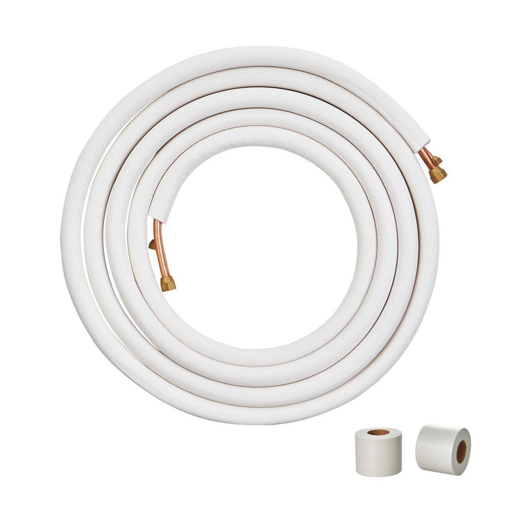 25 ft. Mini Split Line Set 3/8 in. and 5/8 in. O.D Copper Tubing Pipes and Triple-Layer Insulation for Air Conditioning price history on PriceWatchPro