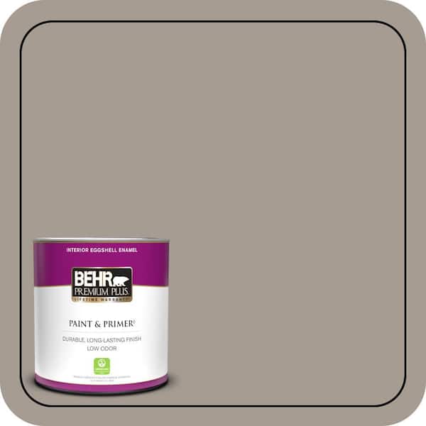 BEHR PREMIUM PLUS 1 qt. #N200-4 Rustic Taupe Eggshell Enamel Low Odor Interior Paint & Primer