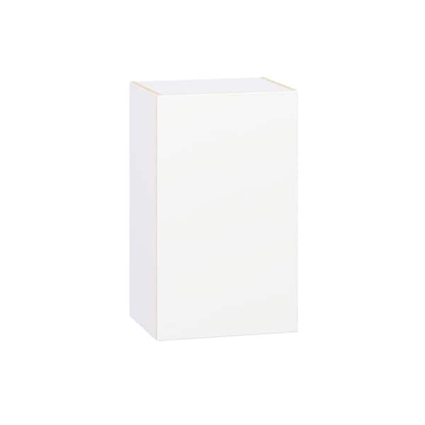 Timberline 18 in. W x 14 in. D x 30 in. H Assembled Slab Wall Kitchen Cabinet in Bright White