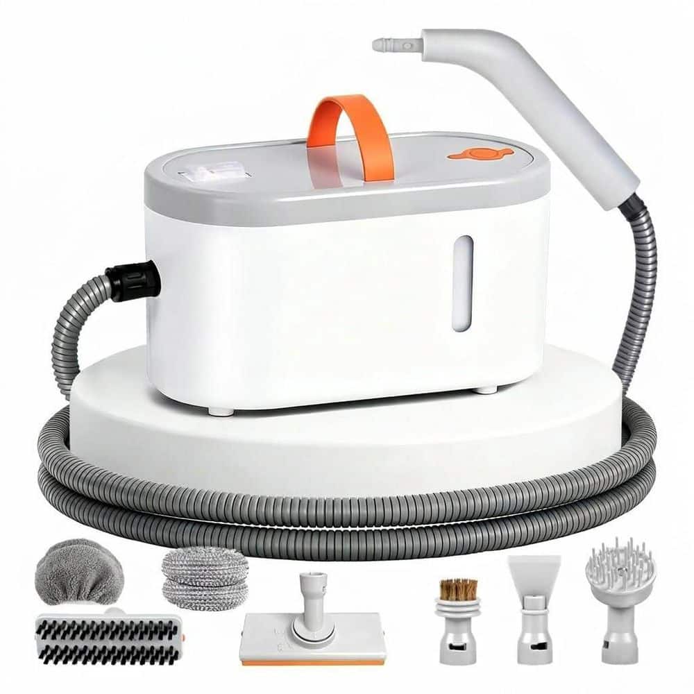Portable Handheld Corded Steam Cleaner With 15s Heat-UP, 0.78 Quarts Tank,9 Accessories for Tile, Grout, Floors, Carpets price history on PriceWatchPro