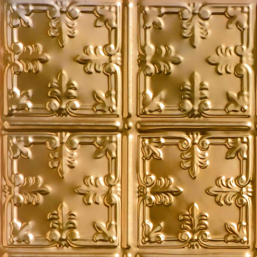Take Home Sample - Florentine Lincoln Copper 1 ft. x 1 ft. Decorative Tin Style Nail Up Ceiling Tile (1 sq. ft./case) price history on PriceWatchPro