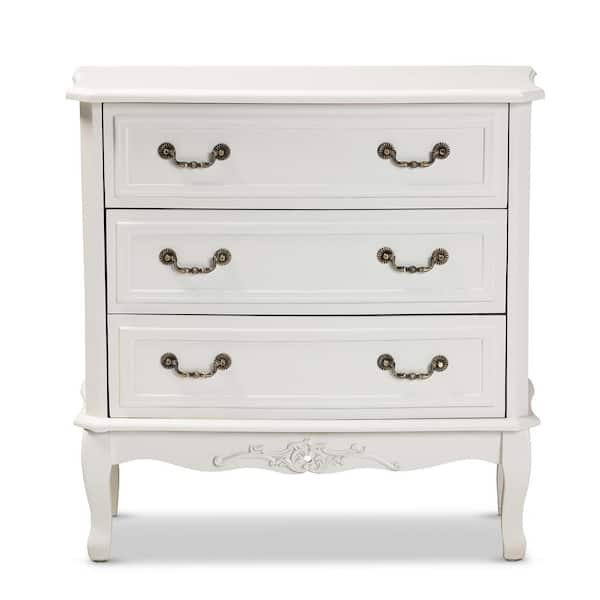 Baxton Studio Gabrielle White Storage Cabinet 162 10261 HD The