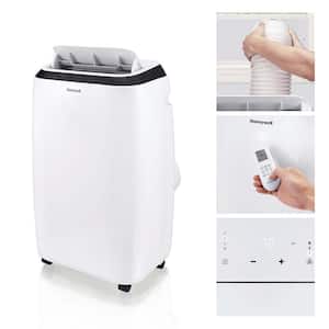 8,000 BTU Portable Air Conditioner Cools 500 Sq. Ft. with Dehumidifier and Fan in White