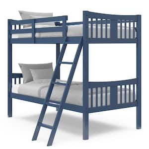 Caribou Blue Solid Hardwood Twin Bunk Daybed