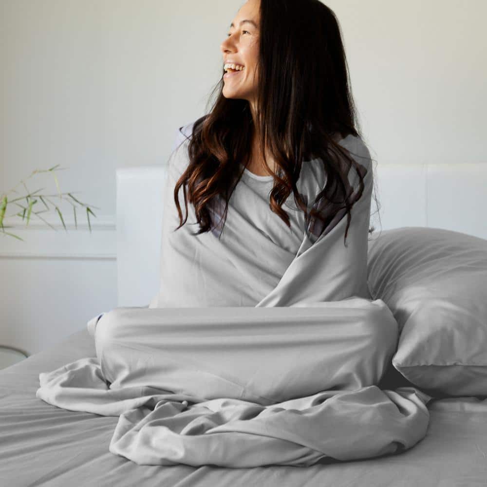 Stone Twin XL Bamboo Cotton Deep Pocket Sheet Set