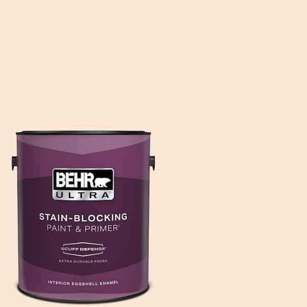 BEHR ULTRA 1 gal. #270C-1 Naive Peach Extra Durable Eggshell Enamel Interior Paint & Primer