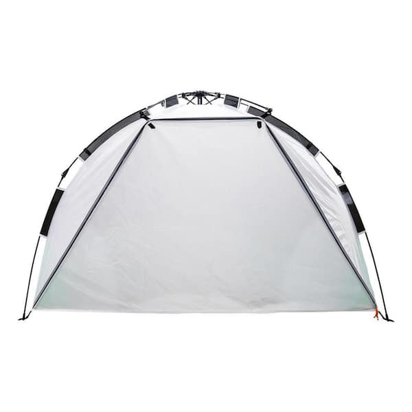 3/4-Person Polyester Portable Beach Tent in Green with UPF 50+