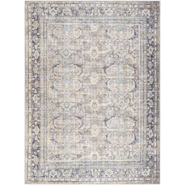 Livabliss Becki Owens Darling Cream/Black Traditional Washable 5 ft. x 7 ft. Indoor Area Rug
