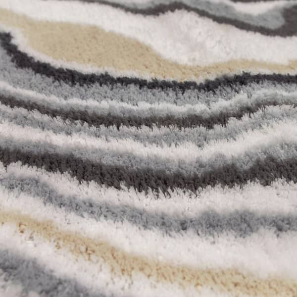 Magical Stripes Memory Foam Bath Mat - Deny Designs