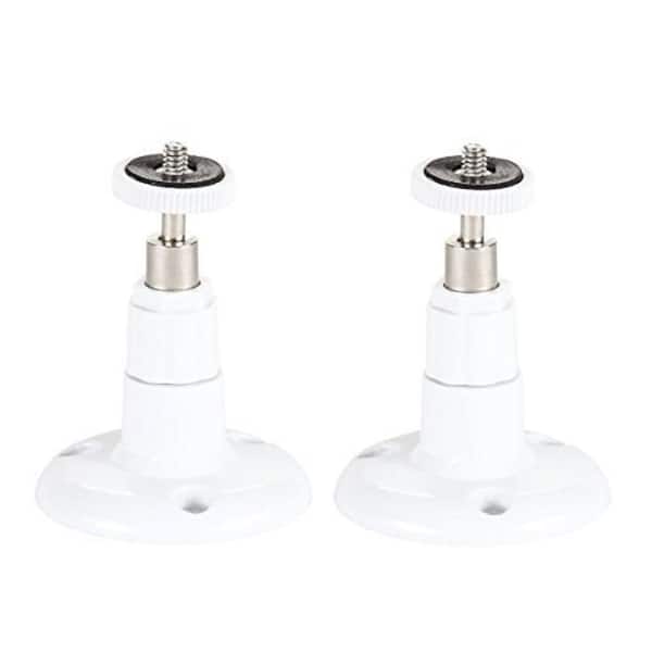 Wasserstein Adjustable Security Wall Mount for Arlo Pro, Pro 2, Pro 3, Pro 4, Ultra, Ultra 2, HD, Go, Essential (2 Pack, White)