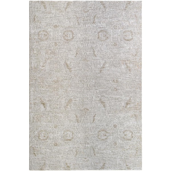 Livabliss Masterpiece Gray Traditional 5 ft. x 7 ft. Indoor Area Rug