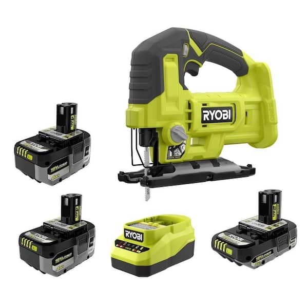 ONE+ 18V HIGH PERFORMANCE Kit w/ (2) 4.0 Ah Batteries, 2.0 Ah Battery, Charger, & ONE+ 18V Cordless Jig Saw