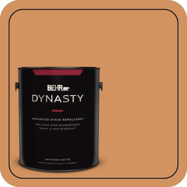 1 gal. #BIC-15 Golden Poppy Matte Interior Stain-Blocking Paint & Primer