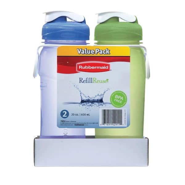 Rubbermaid 20 oz. Premium Chug Bottles (2-Pack)
