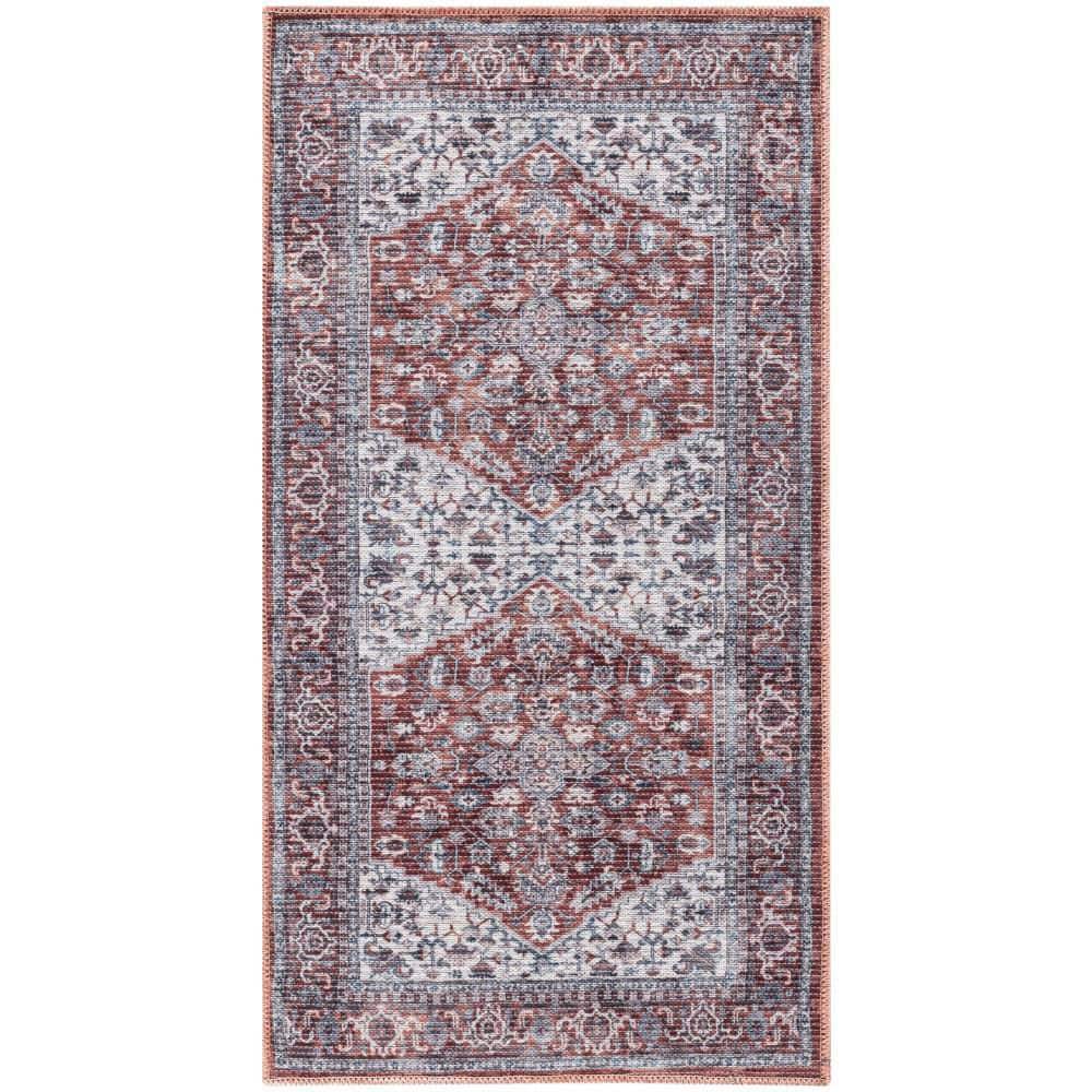 Machine Washable Series doormat 1 Brick Ivory 2 ft. x 4 ft. Distressed Trad