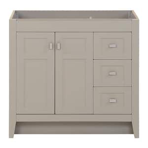 Bladen 36 in. W x 19 in. D x 34 in. H Bath Vanity Cabinet without Top in Gray